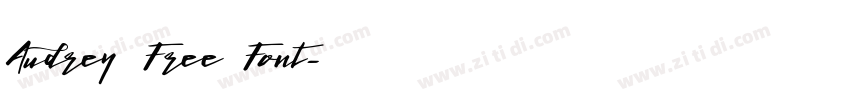 Audrey Free Font字体转换